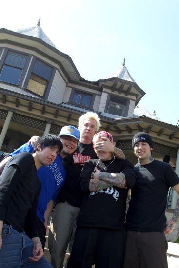 Benji with the members of Mest