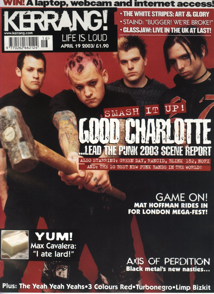 GC on the cover of Kerrang!